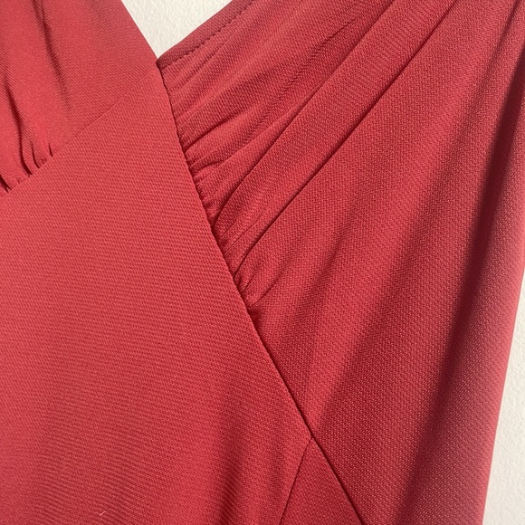 Zara// Goddess V neck long dress - Picture 7 of 9